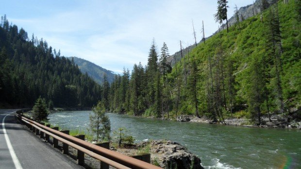 "Cycling Stevens Pass Route"