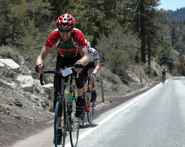 "Cycling at Sonora Pass"