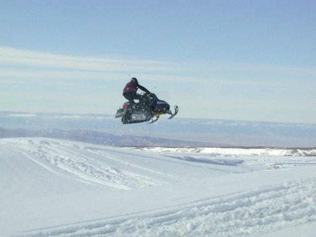 "Flying Snowmobiler"