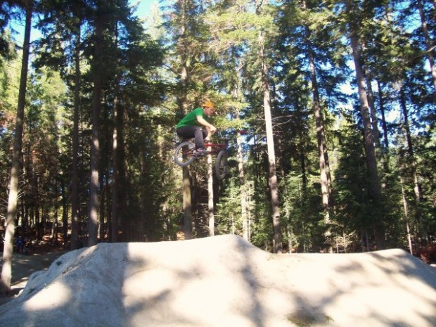 "Freeride Biker at Lismore Jump Park"