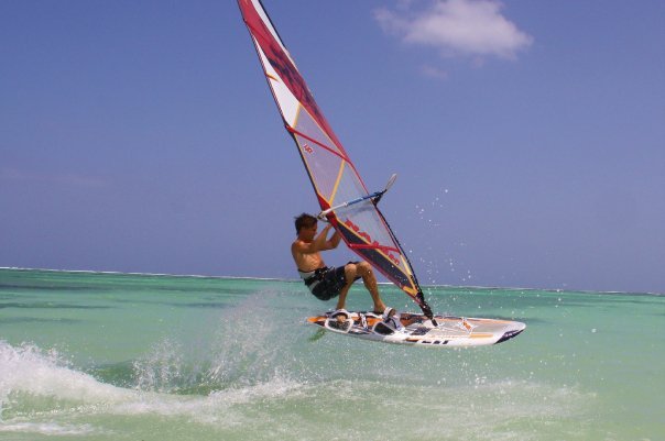 "Galu Beach Windsurfing"