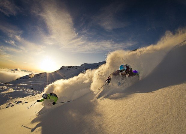 "Heli Skiing Andes Mountains"