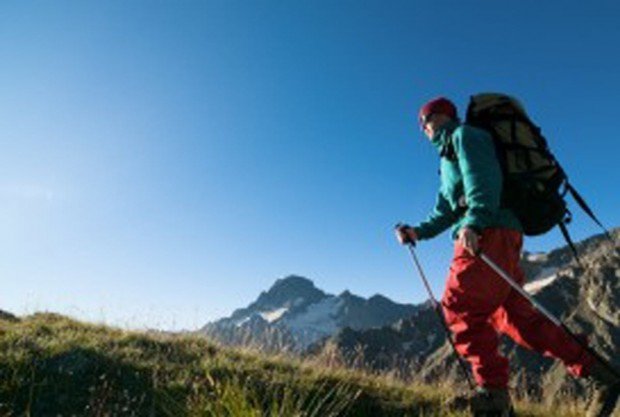 "Hiker at Kirkwood"