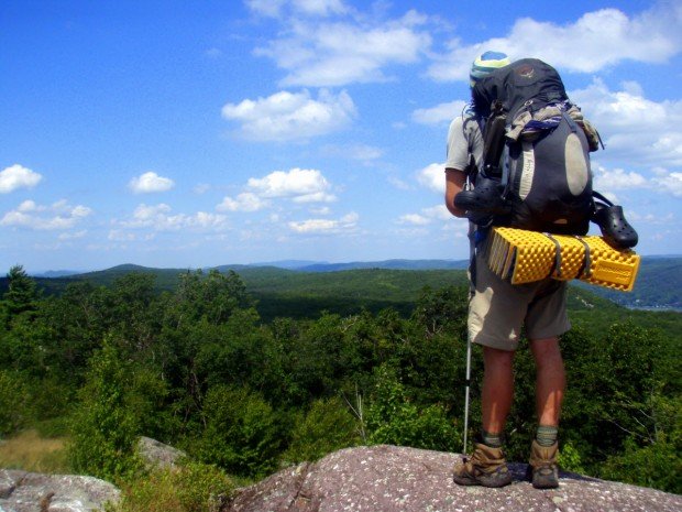 "Hiker at Sugar Pine Railroad"