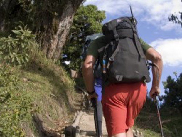 "Hikers at Mammoth Lakes"