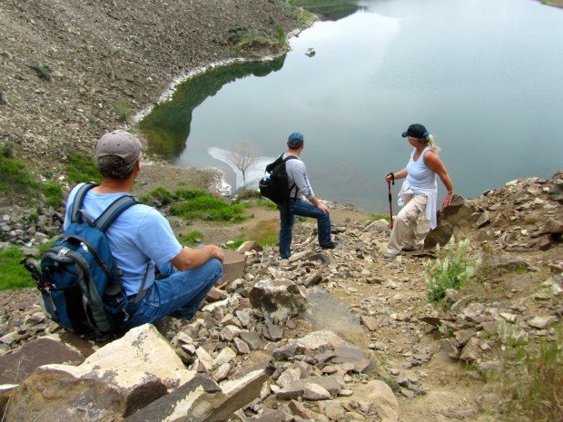 "Hiking Ancient Lakes Trail"