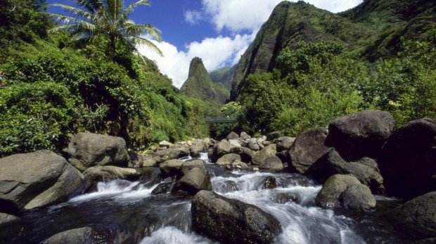 "Hiking Streamside Trail Kahului"