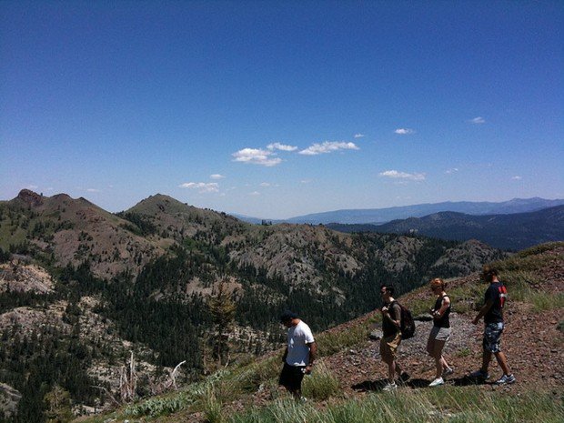 "Hiking at Squaw Valley"