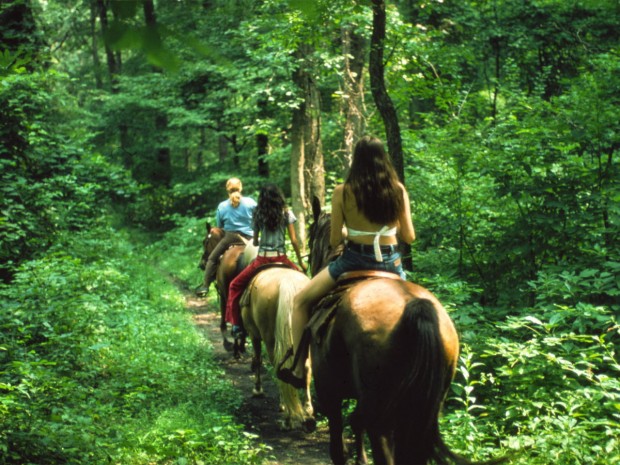 "Horseback Riding at Deer Lake"