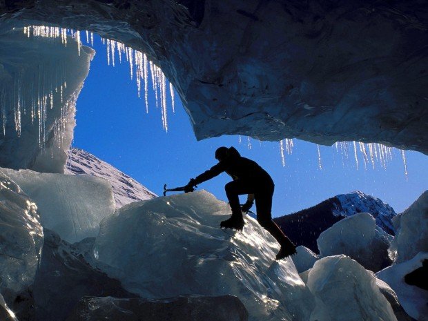"Ice Climbing Glacier Zapata"