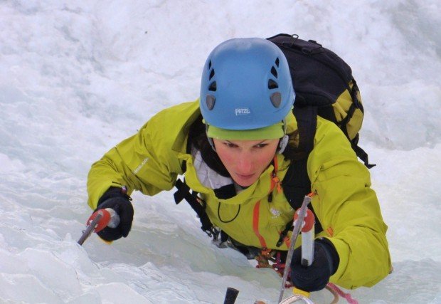 "Ice Climbing Goat Dome Falls Climb"