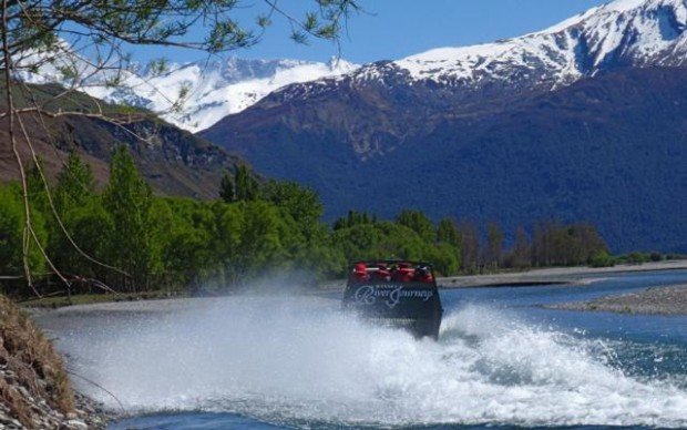 "Jet Boating at Upper Clutha River"