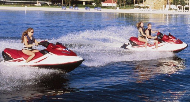 "Jet Skiing at Big Lagoon"