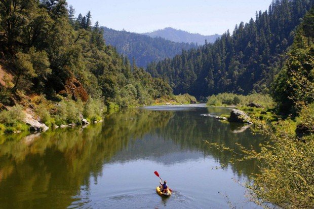 "Kayaker at Klamath River"