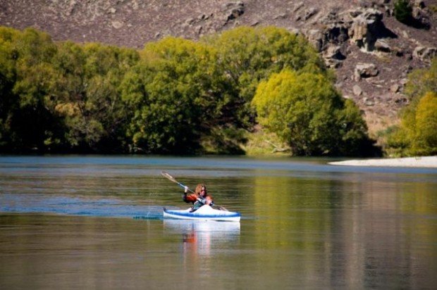 "Kayaking at Clutha River"