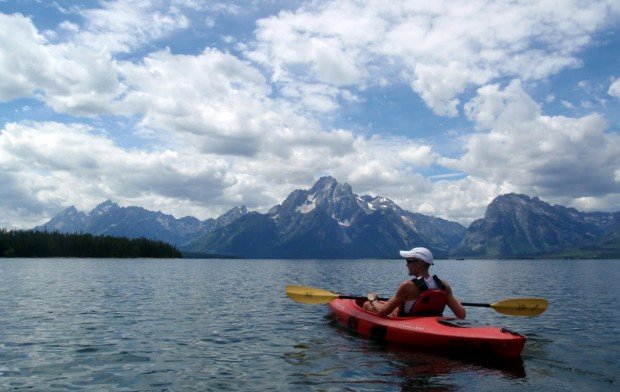 "Kayaking at Mammoth Lakes"