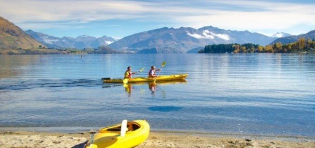 "Kayaking in Lake Wanaka"