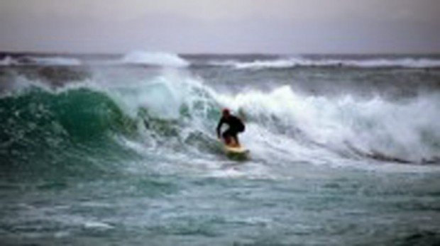 "Klamath Rivermouth Surfer"