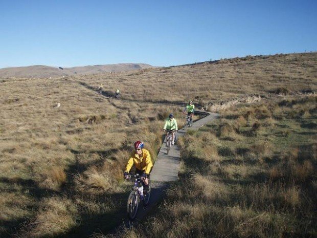 "Mountain Bikers at Ports Hill"