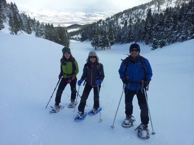 Masella snow shoeing