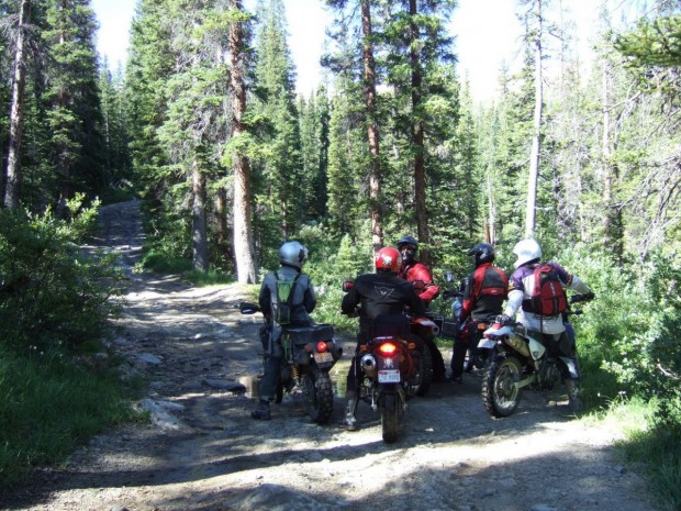 "Motorcyclists at Coney Flats"