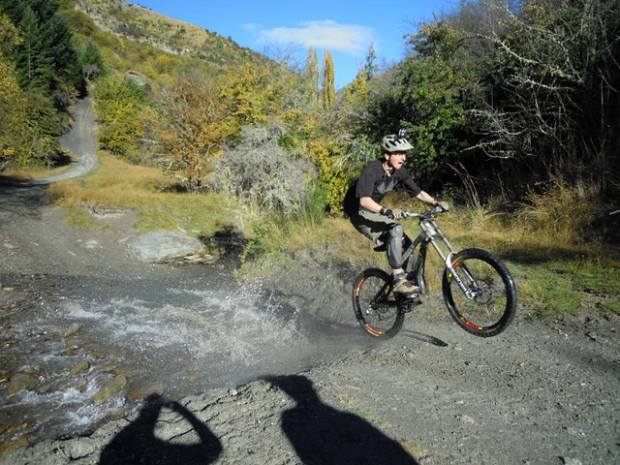 "Mountain Biker at Skippers Canyon"