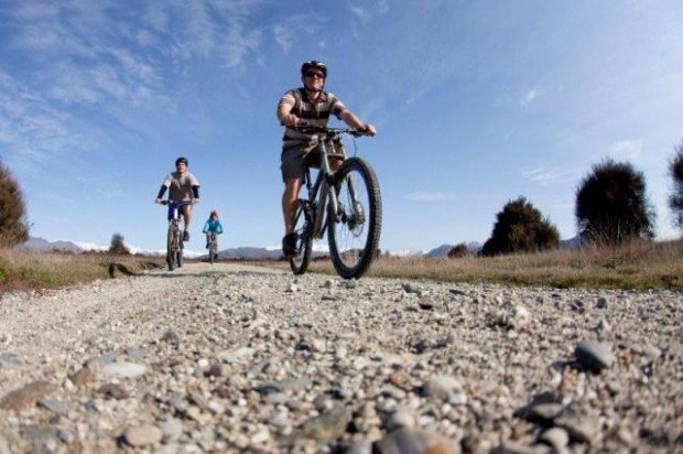 "Mountain Bikers at Deans Bank Track"