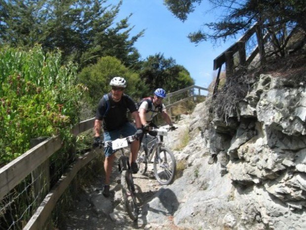 "Mountain Bikers at Glenorchy"