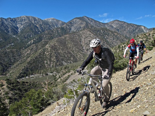 "Mountain Bikers at Mount Baldy"