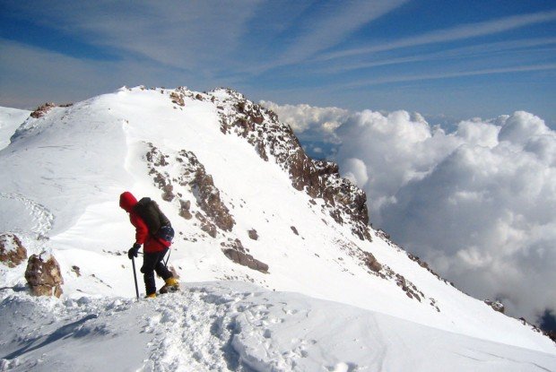 "Mountain Climber at Mount Shasta"