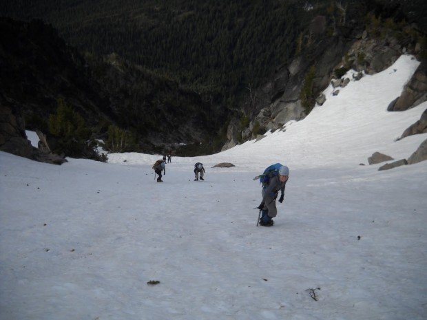 "Mountain Climbing Mount Stuart-Cascadian Couloir"