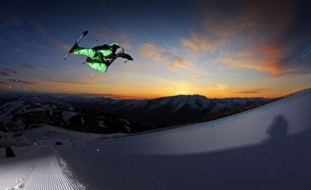 "Night Skiing at Snow Park"