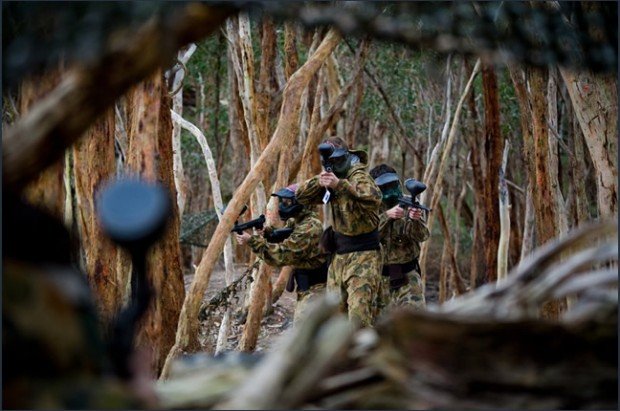 "Paintball at Kuitpo Forest"