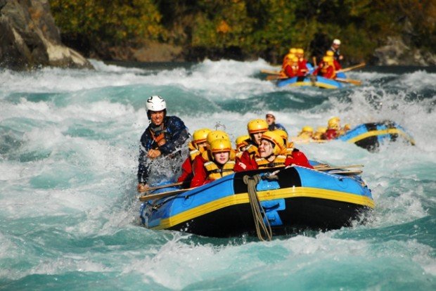 "Rafters at Shotover River"