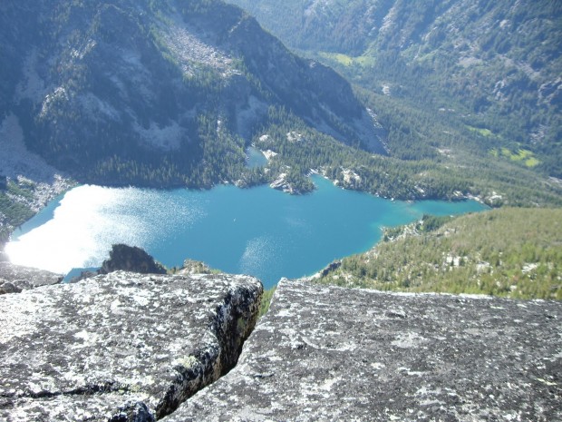 "Rock Climbing Colchuck Balanced Rock-The Tempest Route"