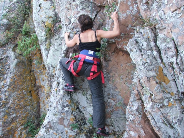 "Rock Climbing Mount Temple Route"