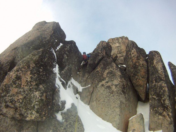 "Rock Climbing Sherpa Peak-West Ridge Route"