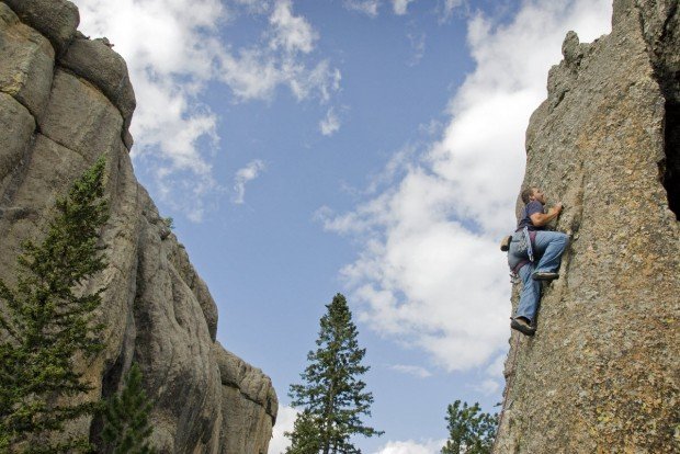 "Rock Climbing at Mammoth Lakes"