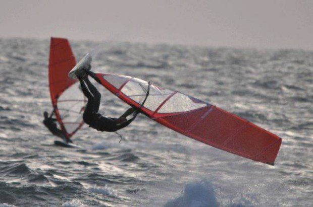 "Seacliff Beach, Windsurfing"