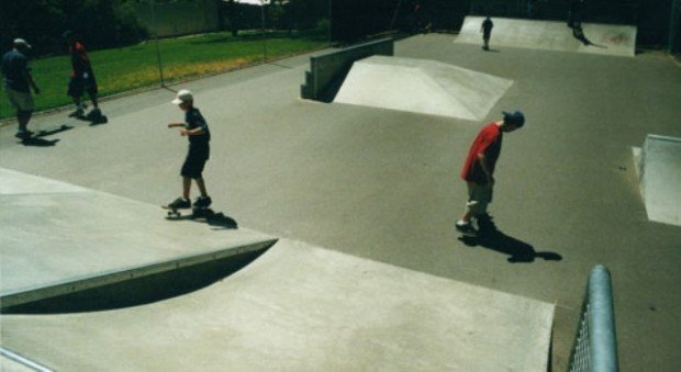 "Skateboarders at Prospect Skatepark"