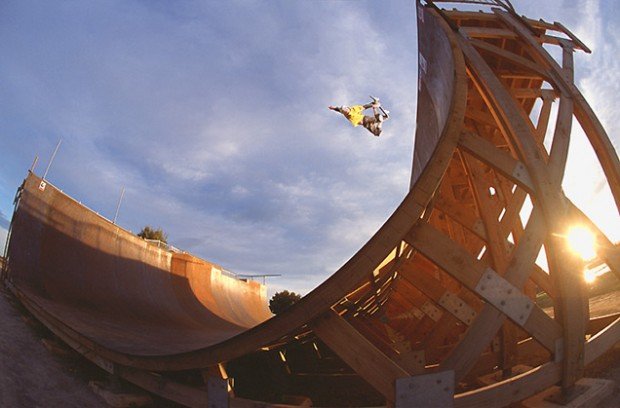 "Skateboarding at West Beach Skatepark"