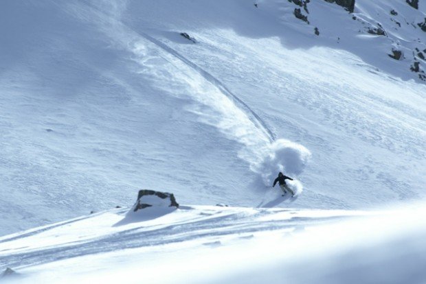 "Skier at Mt Olympus Ski Area"