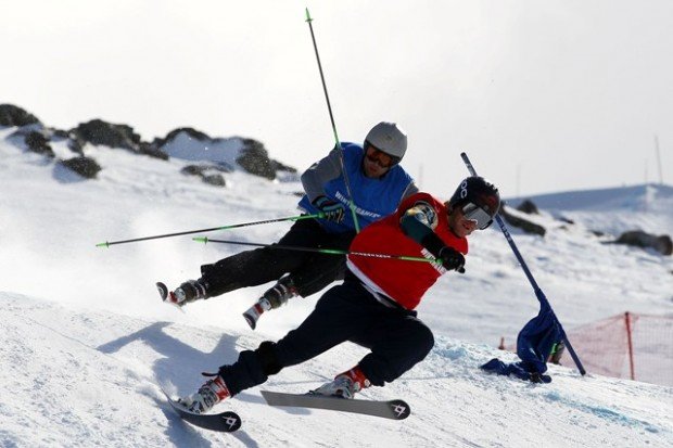 "Skiers at Cardrona"