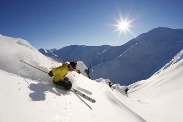"Skiing at Mt Hutt"