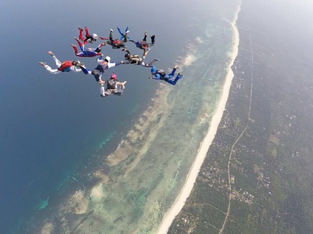 "Skydiving in Diani Beach"