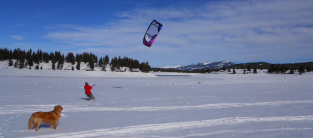 "Snow Kiting at Sugar Bowl"