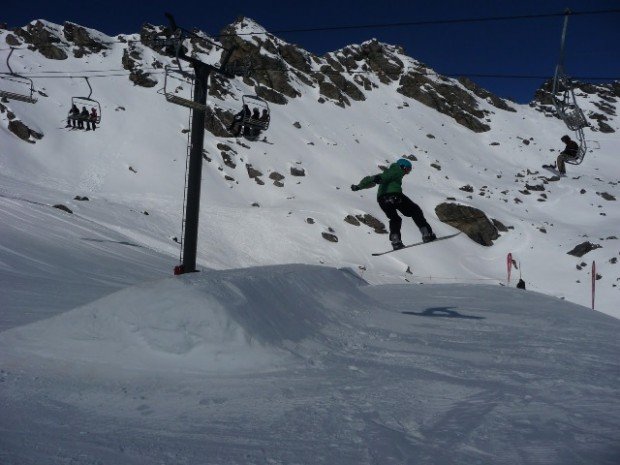 "Snowboarder at Mt Hutt"