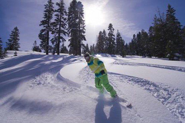 "Snowboarder at Northstar"