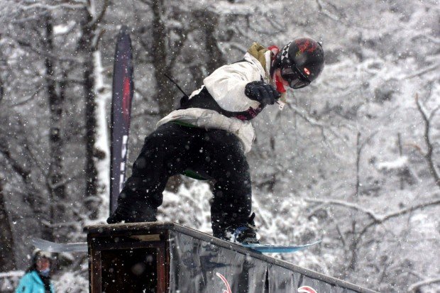 "Snowboarding Cerro Castor Ski Resort"