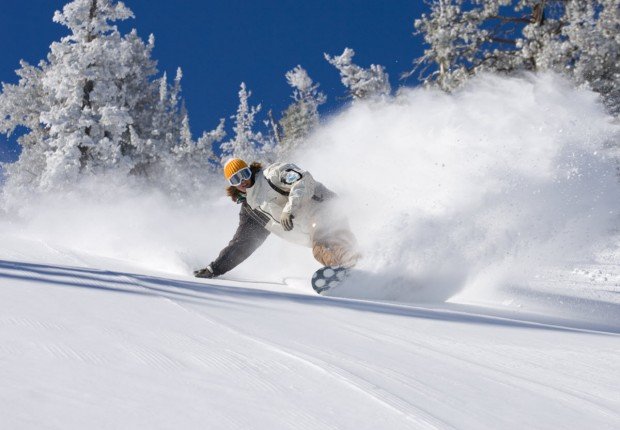 "Snowboarding at Big Bear Ski Resort"